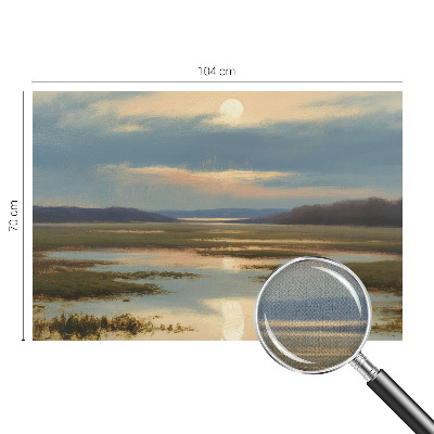 Zelfklevend fotobehang met een atmosferisch landschap als motief