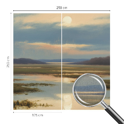 Zelfklevend fotobehang met een atmosferisch landschap als motief