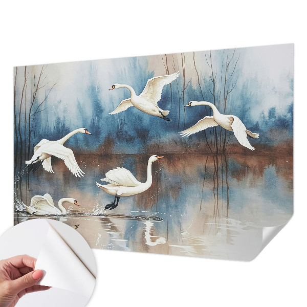 Zelfklevend fotobehang op maat Vogels in vlucht