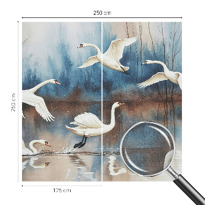 Zelfklevend fotobehang op maat Vogels in vlucht