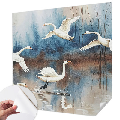 Zelfklevend fotobehang op maat Vogels in vlucht
