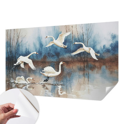 Zelfklevend fotobehang op maat Vogels in vlucht