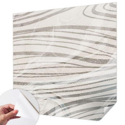 Zelfklevende behangsticker Golvende lijnen