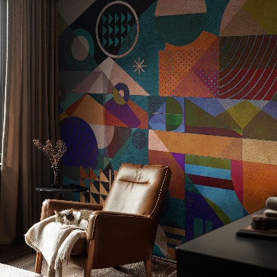 3D fotobehang Geometrische kunst