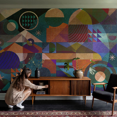 3D fotobehang Geometrische kunst