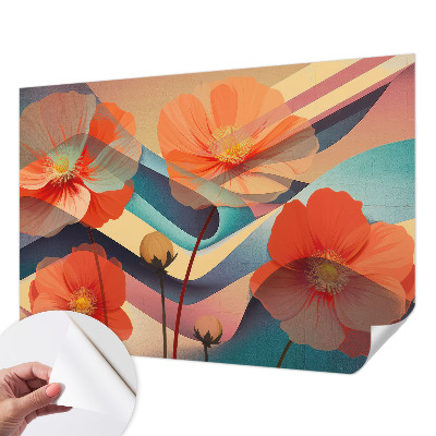Foto behang voor de kinderkamer Bloemen van de zintuigen