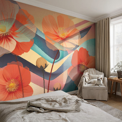 Foto behang voor de kinderkamer Bloemen van de zintuigen