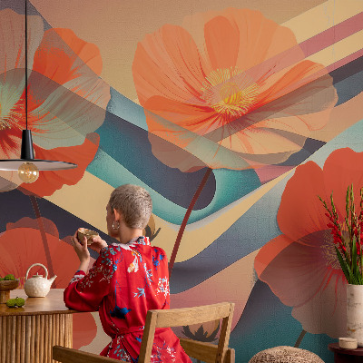 Foto behang voor de kinderkamer Bloemen van de zintuigen