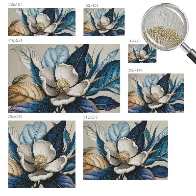 Fotobehang voor kinderkamer met een elegant bloemenmotief