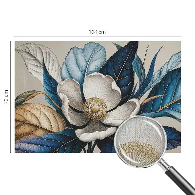Fotobehang voor kinderkamer met een elegant bloemenmotief