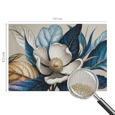 Fotobehang voor kinderkamer met een elegant bloemenmotief
