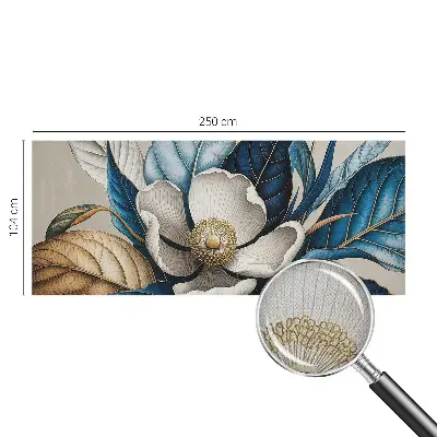 Fotobehang voor kinderkamer met een elegant bloemenmotief