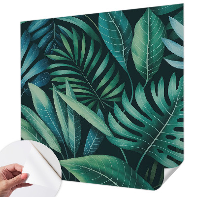Fotobehang tienerkamer Tropische bladeren