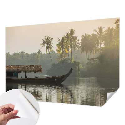 Fotobehang tienerkamer met tropisch paradijs-motief
