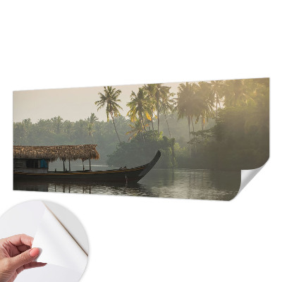 Fotobehang tienerkamer met tropisch paradijs-motief