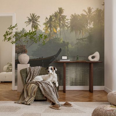 Fotobehang tienerkamer met tropisch paradijs-motief