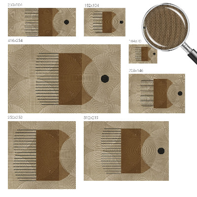 Fotobehang babykamer met een geometrisch harmoniepatroon