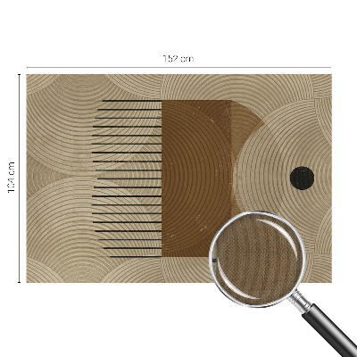 Fotobehang babykamer met een geometrisch harmoniepatroon