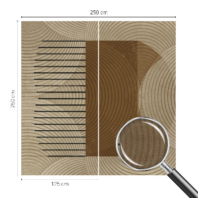 Fotobehang babykamer met een geometrisch harmoniepatroon