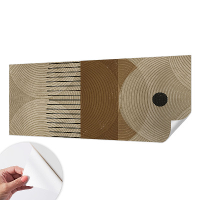 Fotobehang babykamer met een geometrisch harmoniepatroon