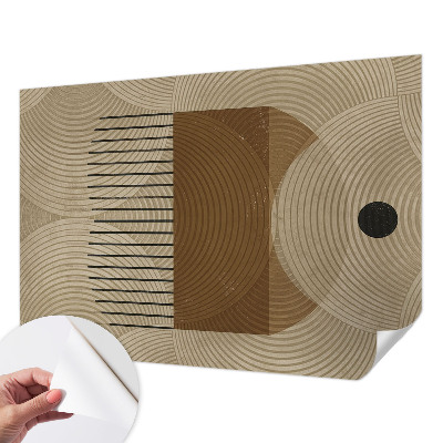 Fotobehang babykamer met een geometrisch harmoniepatroon