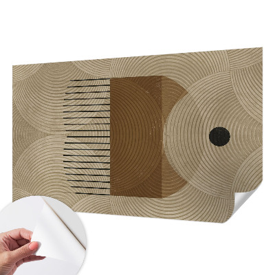 Fotobehang babykamer met een geometrisch harmoniepatroon