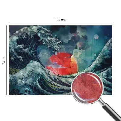 Foto behang voor de keuken met een oceanisch oosters motief