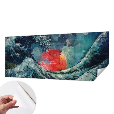 Foto behang voor de keuken met een oceanisch oosters motief