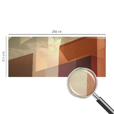 Zelfklevende behangsticker met een abstract patroon van vormen