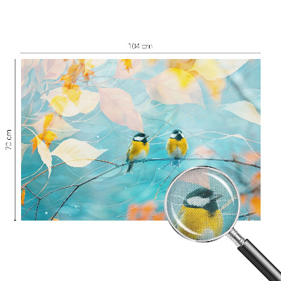 3D fotobehang Lente vogels