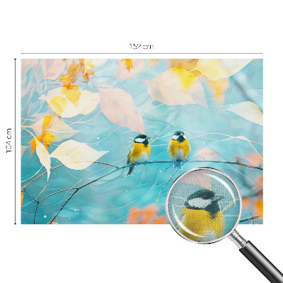 3D fotobehang Lente vogels