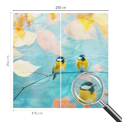 3D fotobehang Lente vogels