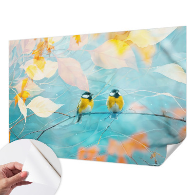 3D fotobehang Lente vogels