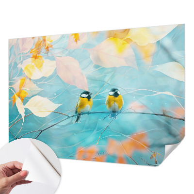 3D fotobehang Lente vogels