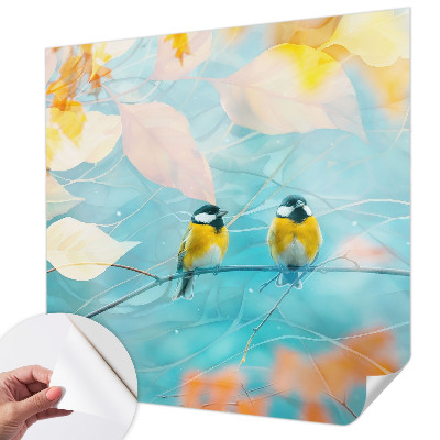 3D fotobehang Lente vogels