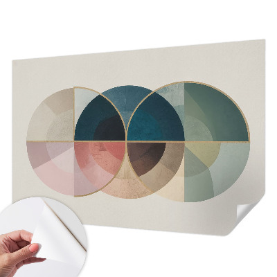 Foto behang voor de kinderkamer met een geometrisch elegant motief
