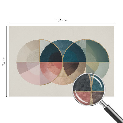 Foto behang voor de kinderkamer met een geometrisch elegant motief