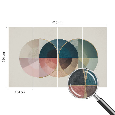 Foto behang voor de kinderkamer met een geometrisch elegant motief