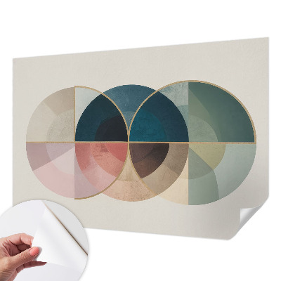 Foto behang voor de kinderkamer met een geometrisch elegant motief