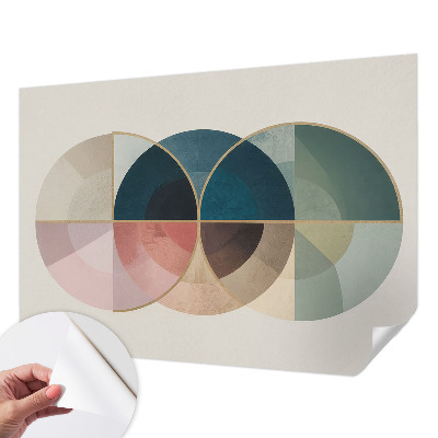 Foto behang voor de kinderkamer met een geometrisch elegant motief
