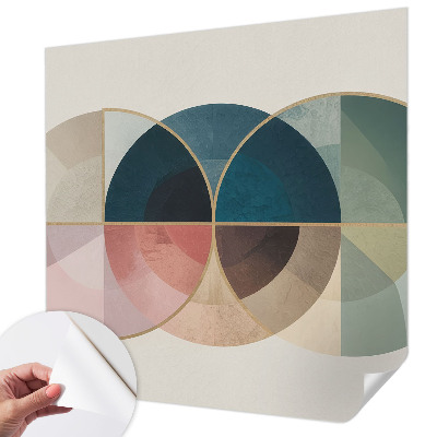 Foto behang voor de kinderkamer met een geometrisch elegant motief