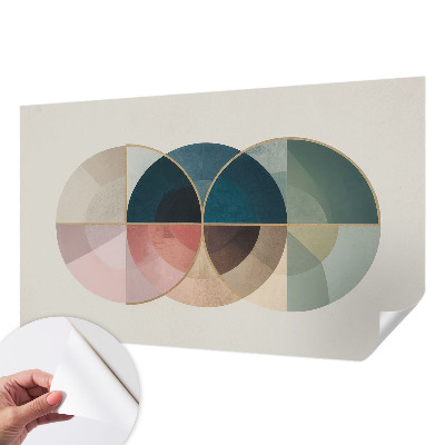 Foto behang voor de kinderkamer met een geometrisch elegant motief