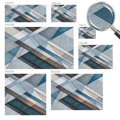 Fotobehang voor de kinderkamer met een abstract geometrisch motief