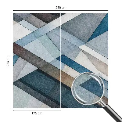 Fotobehang voor de kinderkamer met een abstract geometrisch motief
