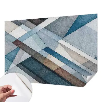 Fotobehang voor de kinderkamer met een abstract geometrisch motief