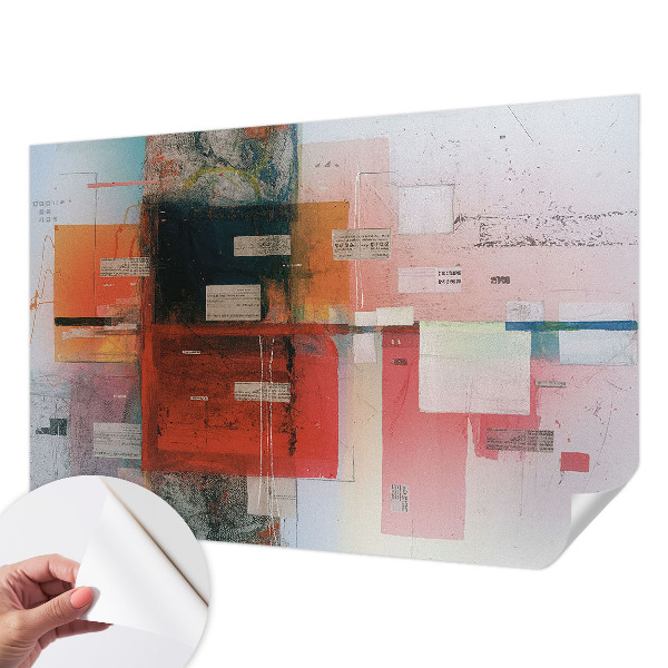 Fotobehang tienerkamer met een abstracte compositie