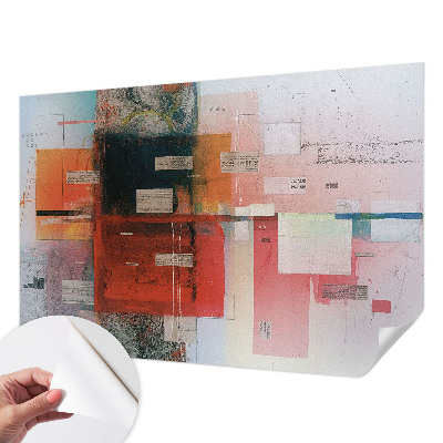 Fotobehang tienerkamer met een abstracte compositie