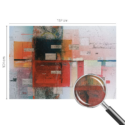 Fotobehang tienerkamer met een abstracte compositie