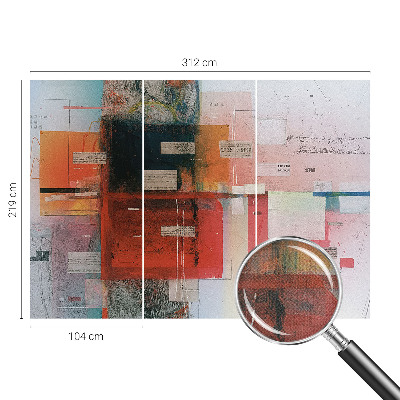 Fotobehang tienerkamer Abstracte compositie