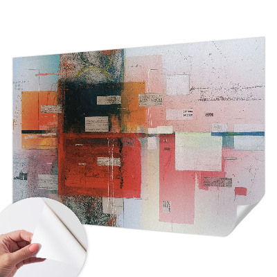 Fotobehang tienerkamer met een abstracte compositie